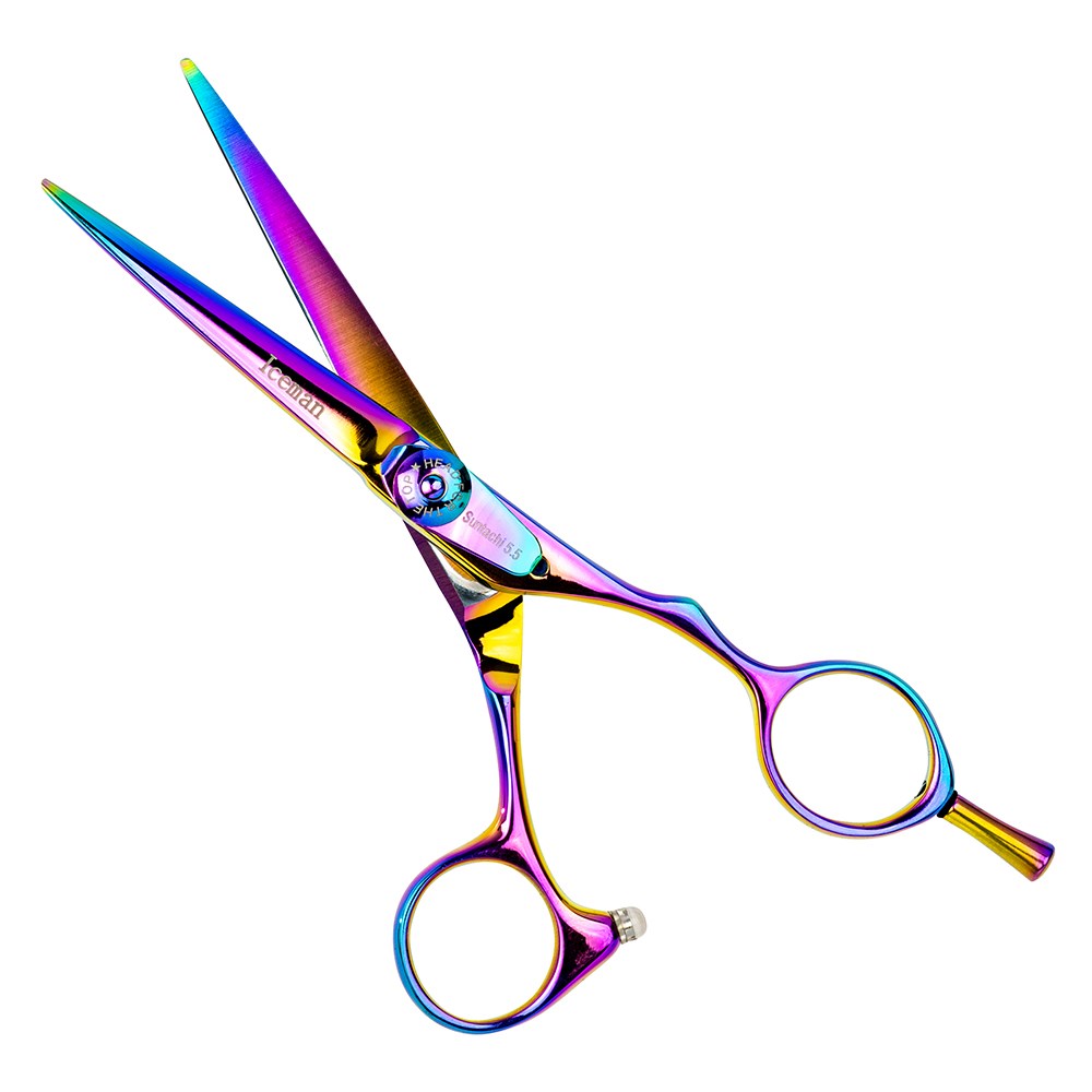 Iceman Cool Purple 5.5 Scissor - Hand Honed Blades