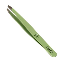 Rubis Slant Tweezer Metallic Star Green