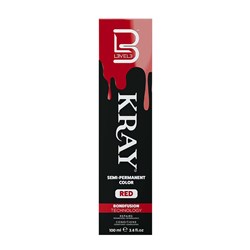 L3VEL3 Kray Semi Permanent Hair Colour Red