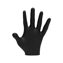 L3VEL3 Nitrile Gloves Black Large 100pk
