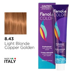 Fanola Color Hair Colour 8.43 Light Blonde Copper Gold