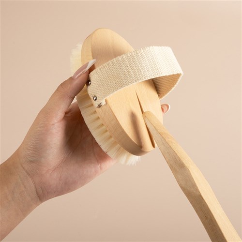 Brushworx Pure Naturals Body Brush Long Handle