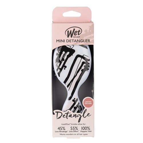 WetBrush Watercolour Motif Mini Detangler Pink