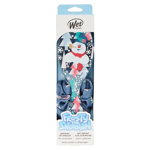 WetBrush Frosty The Snowman Detangler Scrunchie Kit