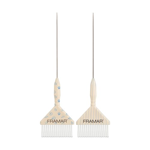 Framar Big Daddy Pintail Brush 2pk Beach Bum