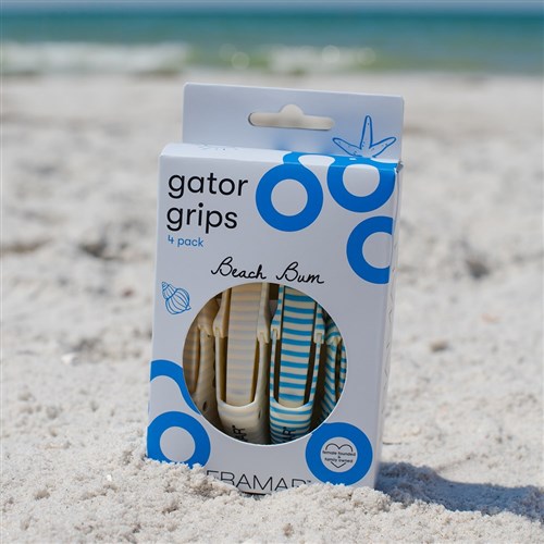 Framar Gator Grip Clips 4pk Beach Bum