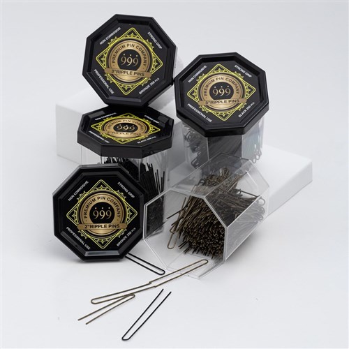 Premium Pin Company 999 Ripple Pins 3” Black 250pc