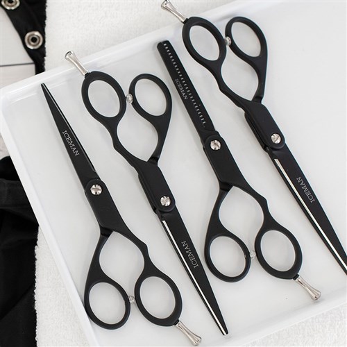 Iceman Nano 6” Hairdressing Scissors Matte Black