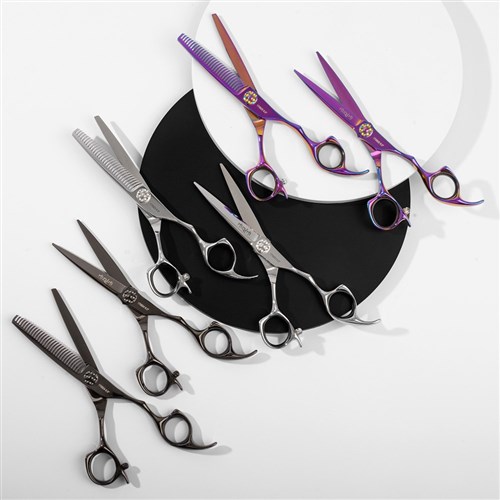 Iceman Mizumi Katani 6” Hairdressing Scissors and Thinner Set Silver