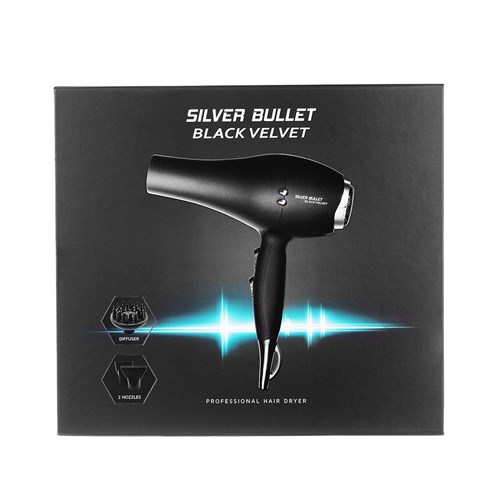 Silver Bullet Black Velvet Hair Dryer Filter Holder and Mesh
