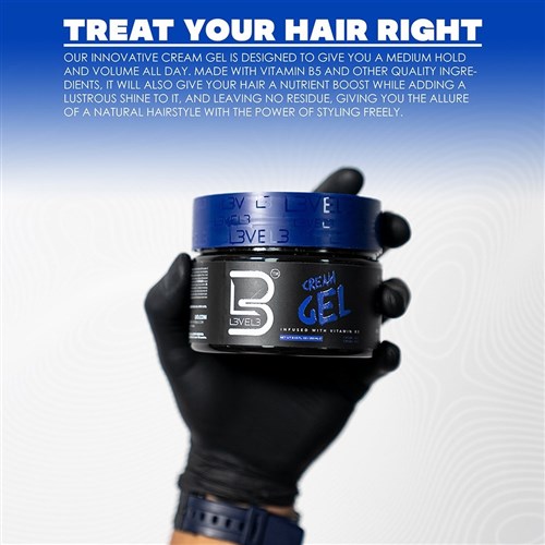 L3VEL3 Cream Hair Gel 1L