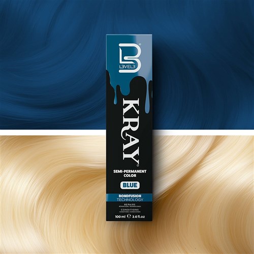 L3VEL3 Kray Semi Permanent Hair Colour Blue