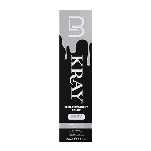 L3VEL3 Kray Semi Permanent Hair Colour Grey