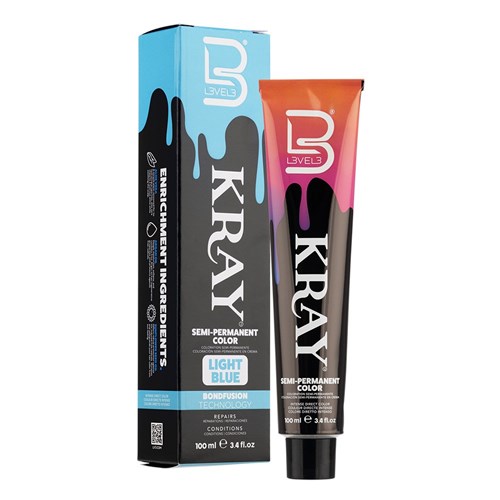 L3VEL3 Kray Semi Permanent Hair Colour Light Blue