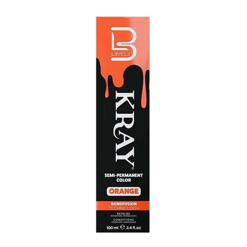 L3VEL3 Kray Semi Permanent Hair Colour Orange