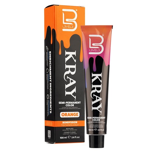 L3VEL3 Kray Semi Permanent Hair Colour Orange