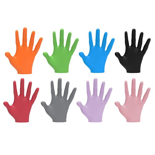 L3VEL3 Nitrile Gloves Black Small 100pk