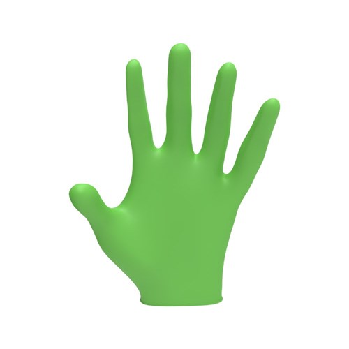 L3VEL3 Nitrile Gloves Lime Small 100pk
