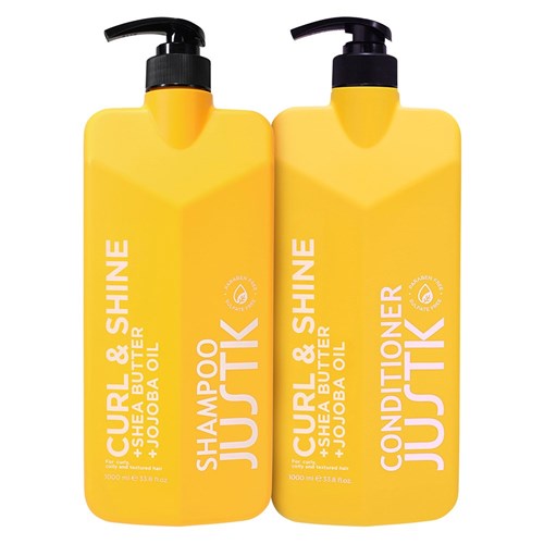 JustK Curl and Shine Shampoo 1L
