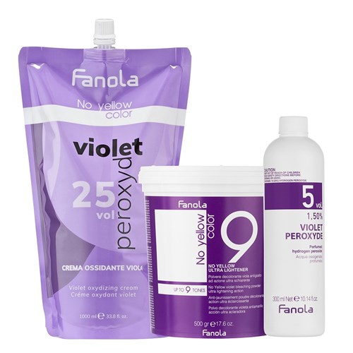 Fanola No Yellow Violet Hair Peroxide 25 Volume 1L