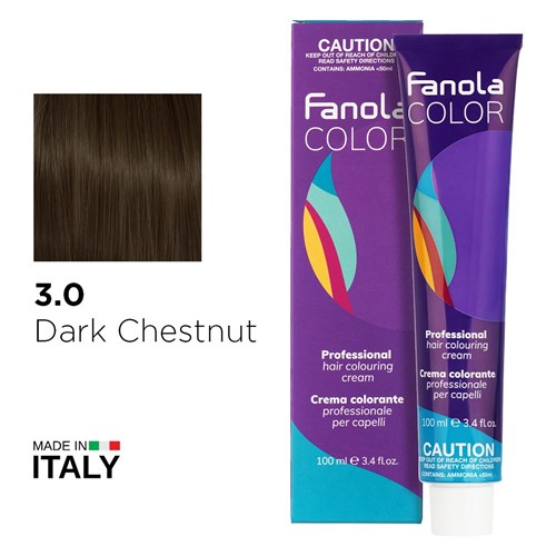 Fanola Color Hair Colour 3.0 Dark Chestnut