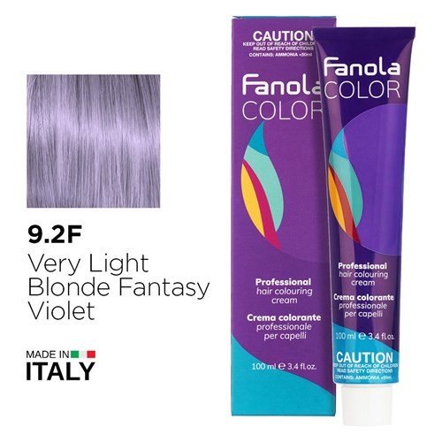 Fanola Color Hair Colour 9.2F Very Light Blonde Fantasy Violet