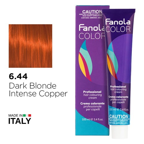 Fanola Color Hair Colour 6.44 Dark Blonde Intense Copper
