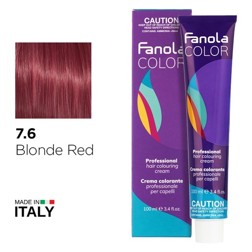 Fanola Color Hair Colour 7.6 Blonde Red
