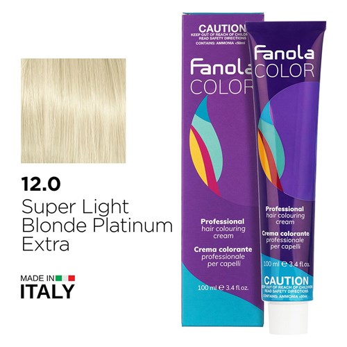 Fanola Color Hair Colour 12.0 Super Light Blonde Platinum Extra
