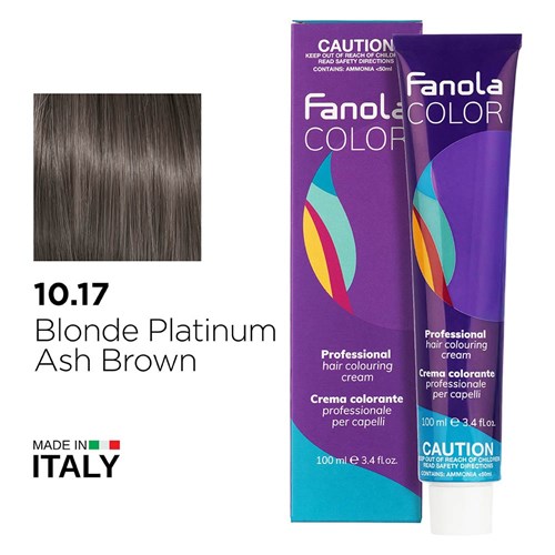 Fanola Color Hair Colour 10.17 Blonde Platinum Ash Brown