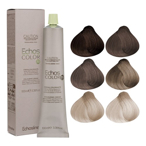 Echos Color Vegan Hair Colour 6.12 Dark Blonde Cold Irise