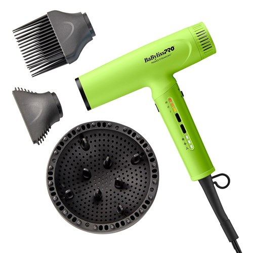 BaBylissPRO Nano Light Ionic Hair Dryer Green