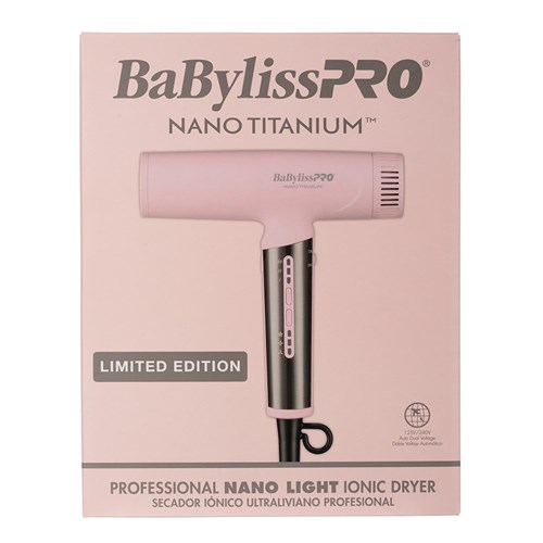 BaBylissPRO Nano Light Ionic Hair Dryer Pink