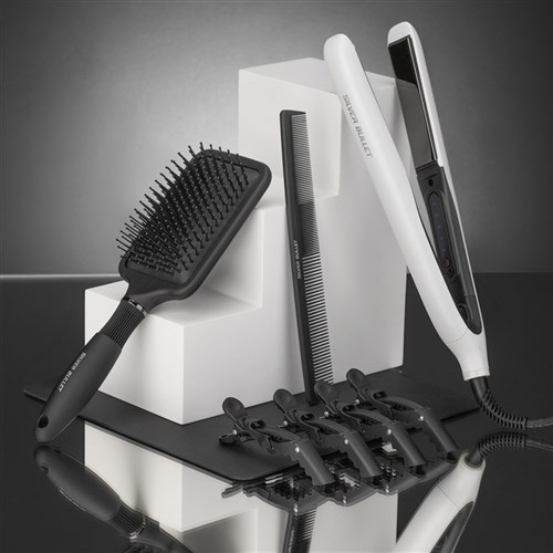 Silver Bullet Titanium 230 Supernova Hair Straightener White Star