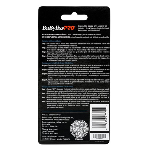 BaBylissPRO UVFoil Double Shaver Replacement Foil Head