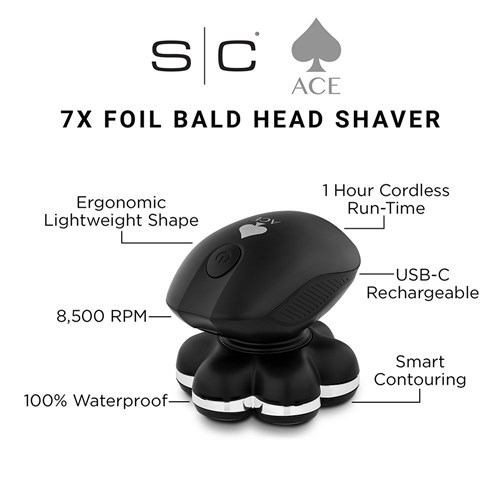 StyleCraft by Silver Bullet Ace 7x Foil Bald Head Shaver