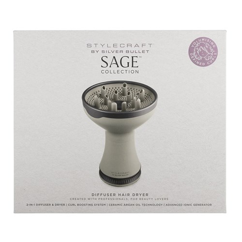 StyleCraft by Silver Bullet Sage Diffuser Hair Dryer
